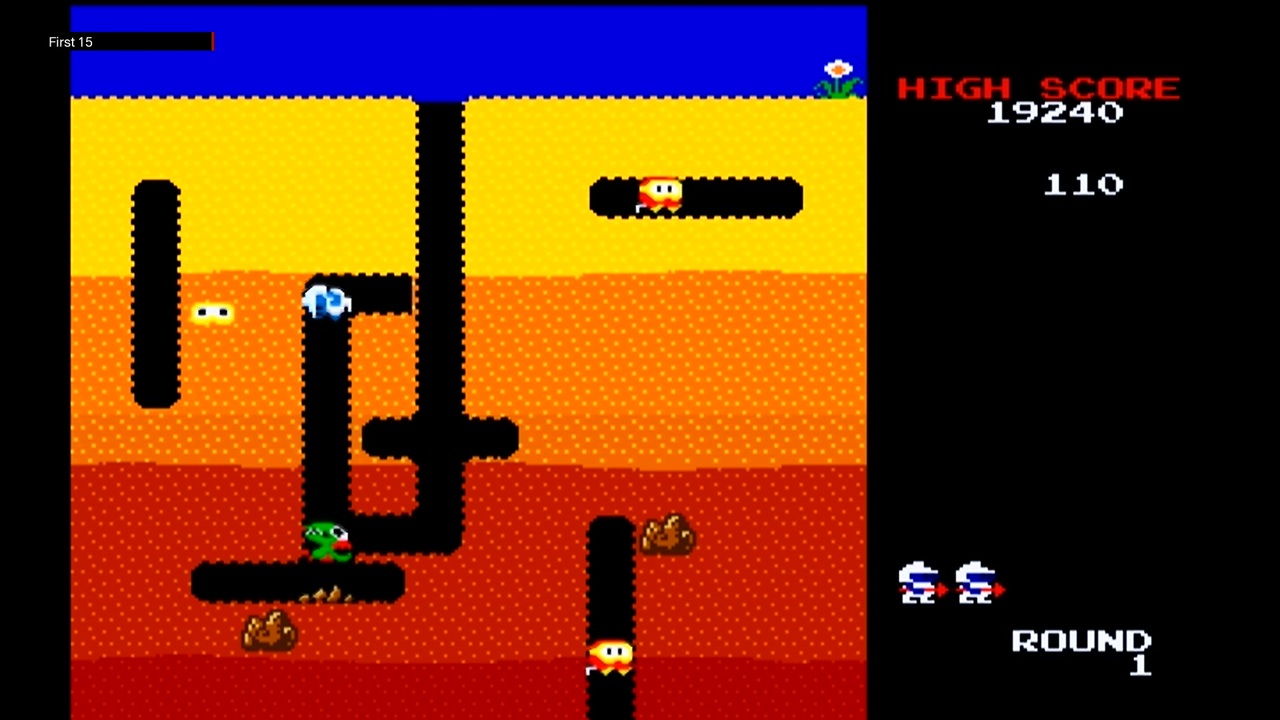 The First 15 Minutes of Namco Museum: Dig Dug (GameCube) - ニコニコ動画