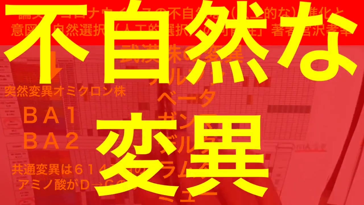 宮沢論文（鹿先生 解説）　コロナウイルスは人工的に作られた