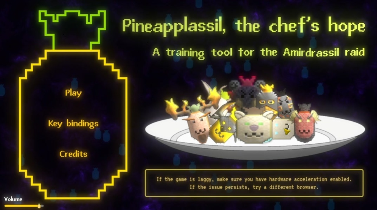 【Pineapplassil, the chef's hope】MMORPGの戦闘をパイナップルで再現したボスバトルゲーム ...