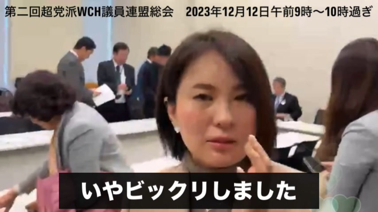 第二回超党派WCH議員連を終えて、深田萌絵氏、村上康文東京理科大学名誉教授、原口一博共同代表、及川幸久氏がコメント @kinoshitayakuhi