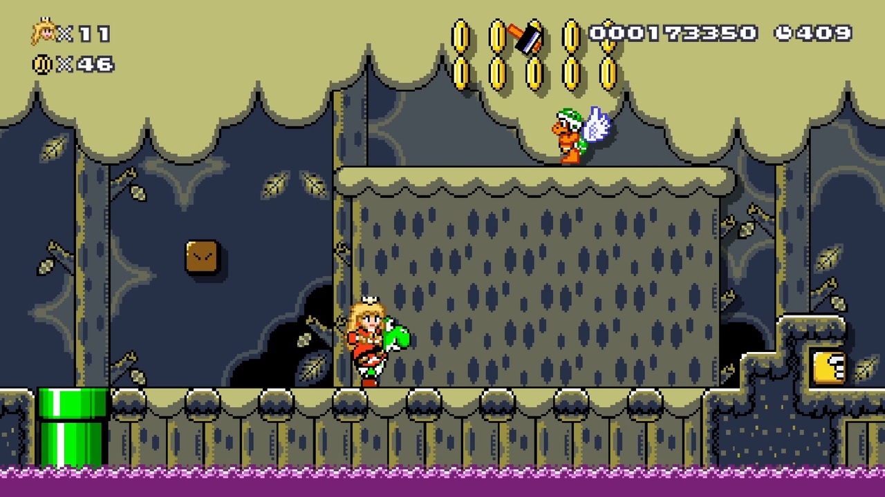 スーパーマリオメーカー2 Mod SMW森スキン夜 - ニコニコ動画