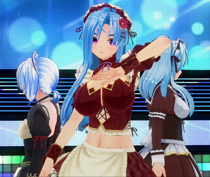 【COM3D2】水髪メイド3人で「Blooming∞Dreaming!」 - ニコニコ動画