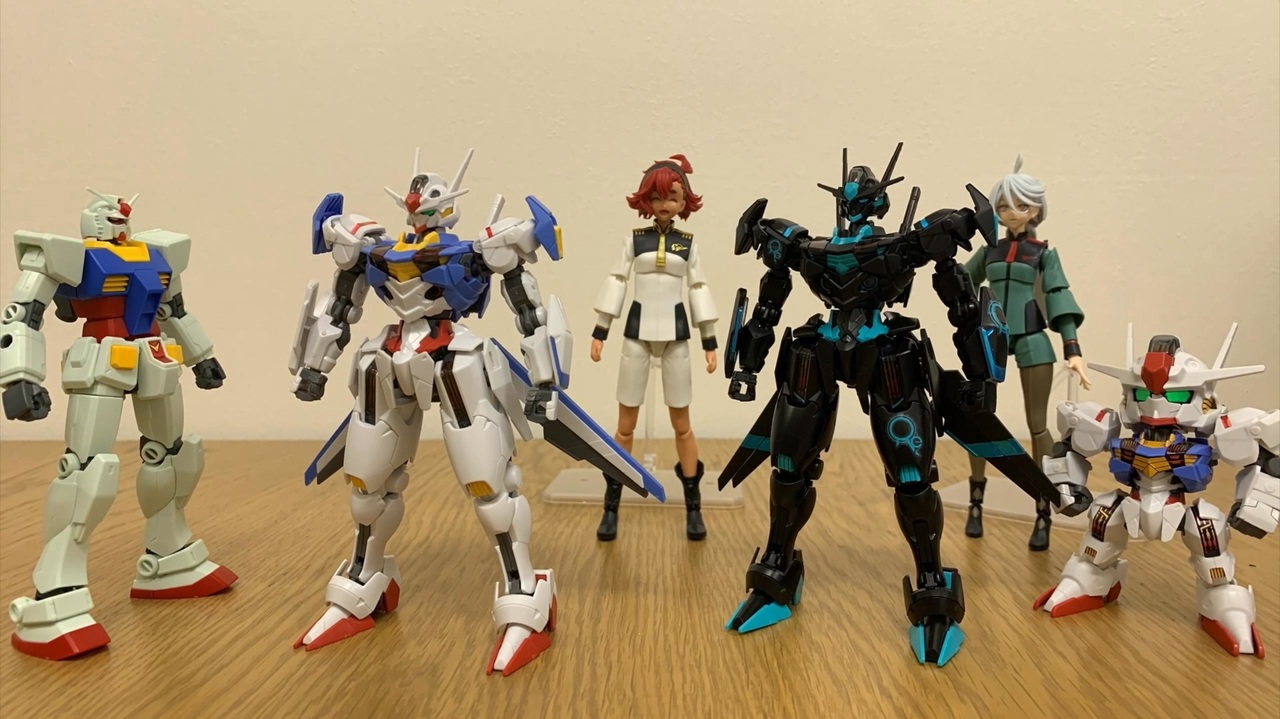 ガンプラコマ撮り GNF限定 HG ガンダムエアリアル［リサーキュレーションカラー/ネオンブルー］ - ニコニコ動画