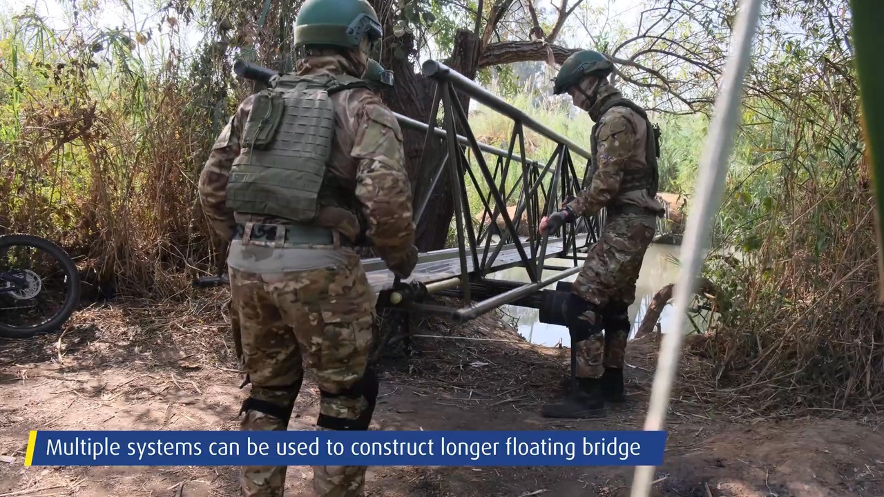 Elbit Systems 社による モジュール式組み立て橋 / Sectional Personnel Bridge (SPB) - ニコニコ動画