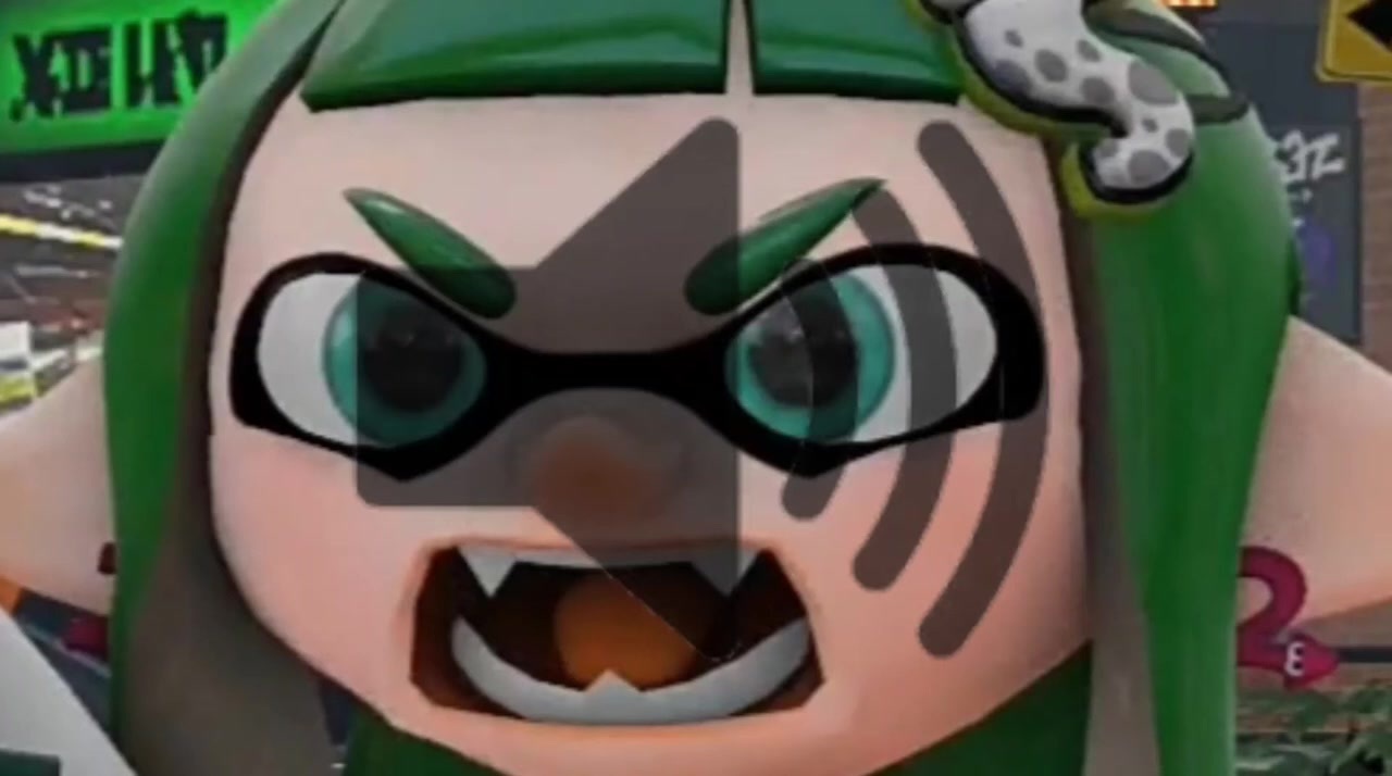 Inkling Girl Angry Scream Sound Effects(目力インクリング先輩) - ニコニコ動画