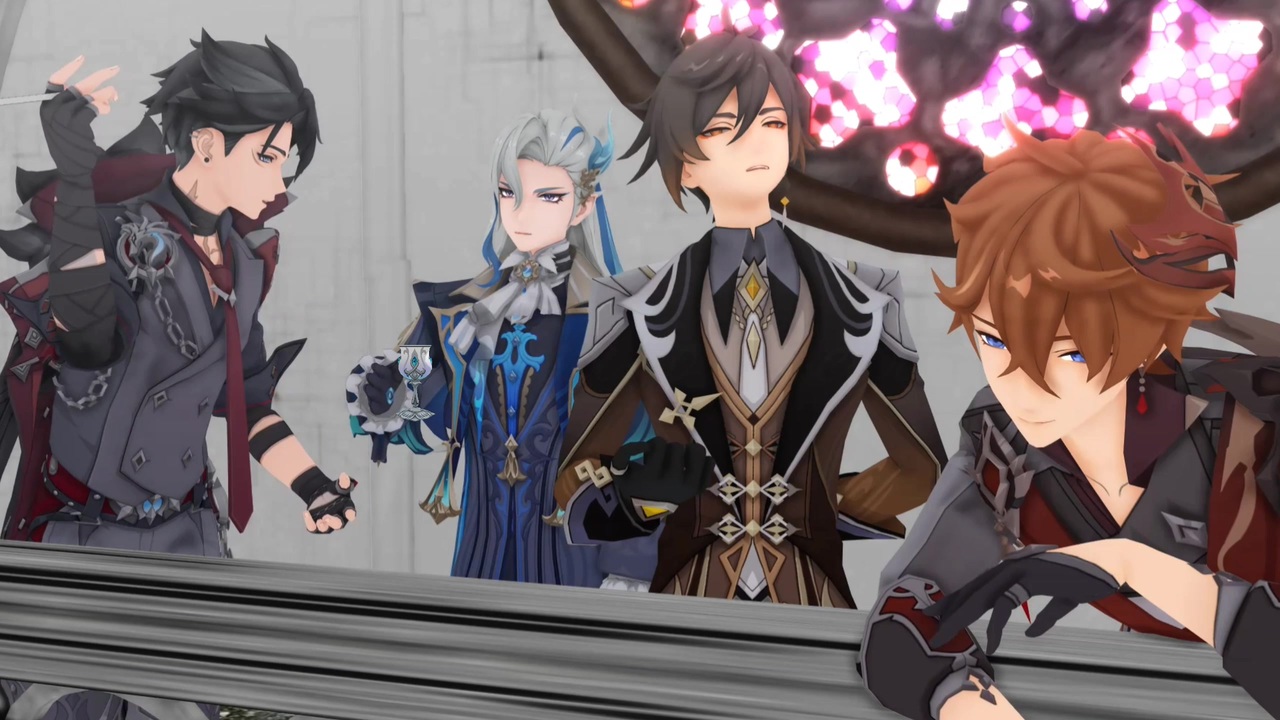 7】原神MMD(リオセスリ/タルタリヤ/鍾離/ヌヴィレット