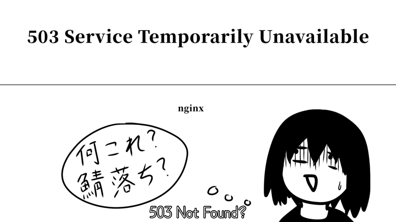 503 Service  Temporarily Unavailable　feat.重音テト