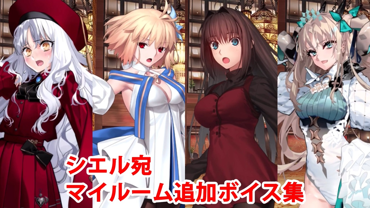 Fate/Grand Order アルクェイド、カレン、蒼崎青子、スペース・エレシュキガル 追加マイルームボイス集（シエル宛） - ニコニコ動画