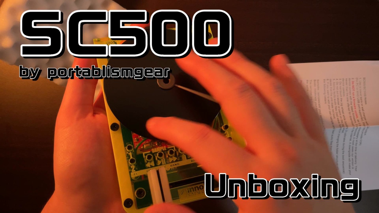 Portablismgear SC500 スクラッチ 動作良好 ワンオーナー portablismgear SC500 unboxing w/ teenage engineering EP-133 K.O.2