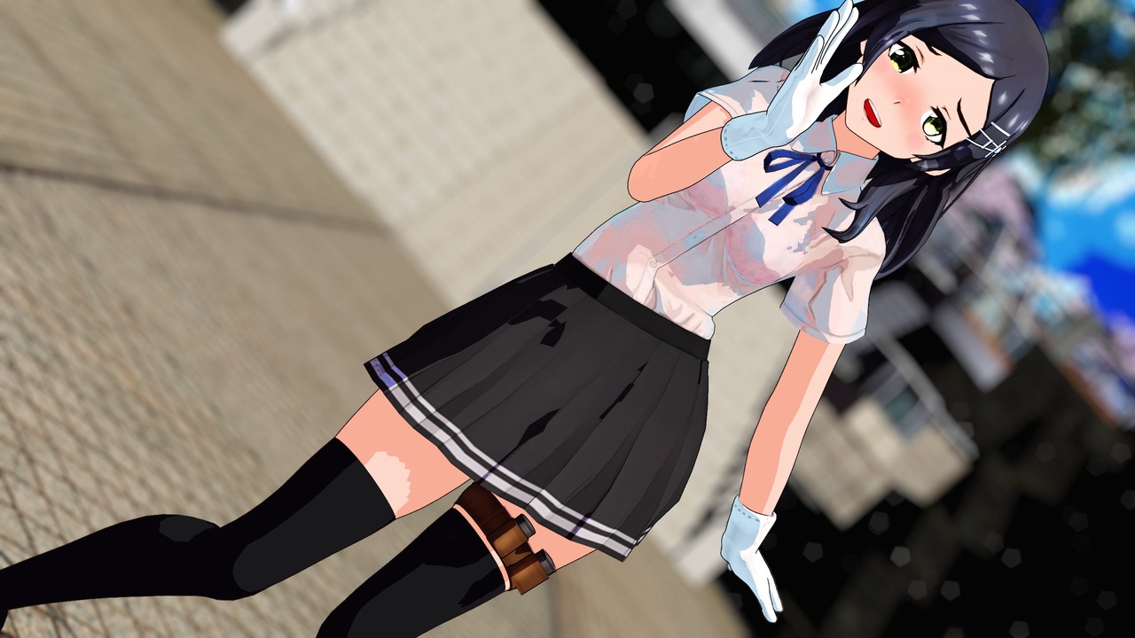 MMD昭和歌謡(2本立て)】黒潮ちゃんで「追いかけてヨコハマ