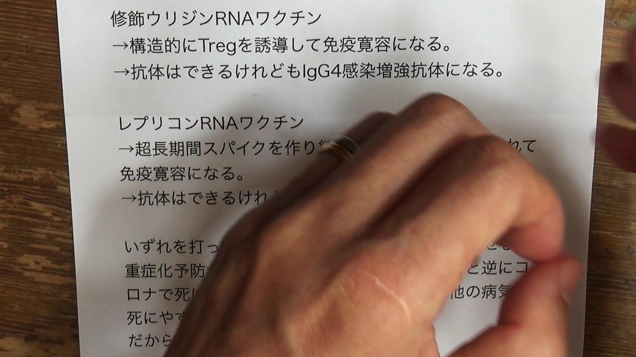 レプリコン被害と修飾ウリジン被害の共通点と相違点