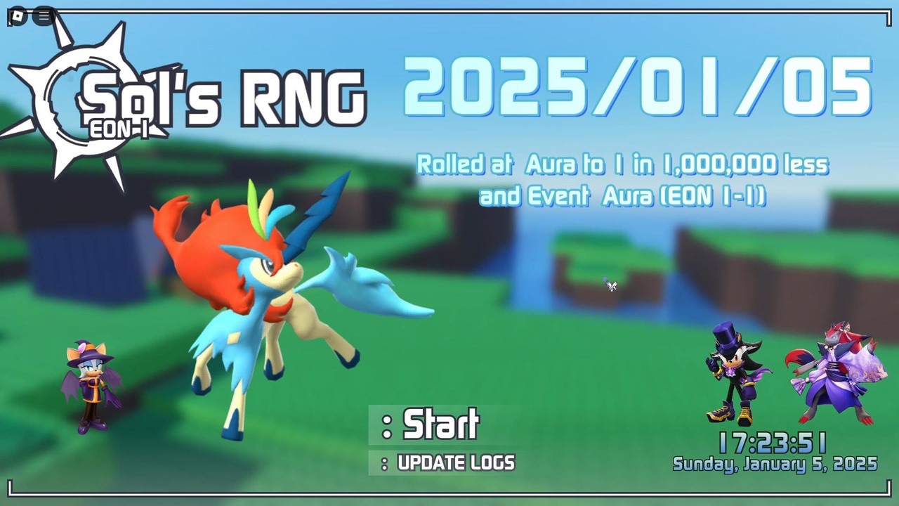 【Sol's RNG / ソルのRNG】 Rolled at Aura to 1 in 1,000,000 less and Event ...
