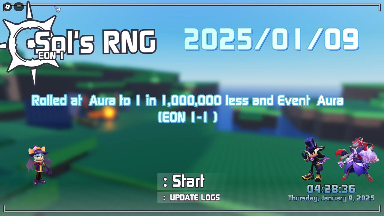 【Sol's RNG / ソルのRNG】 Rolled at Aura to 1 in 1,000,000 less and Event ...