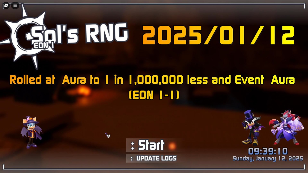 【Sol's RNG / ソルのRNG】 Rolled at Aura to 1 in 1,000,000 less and Event ...