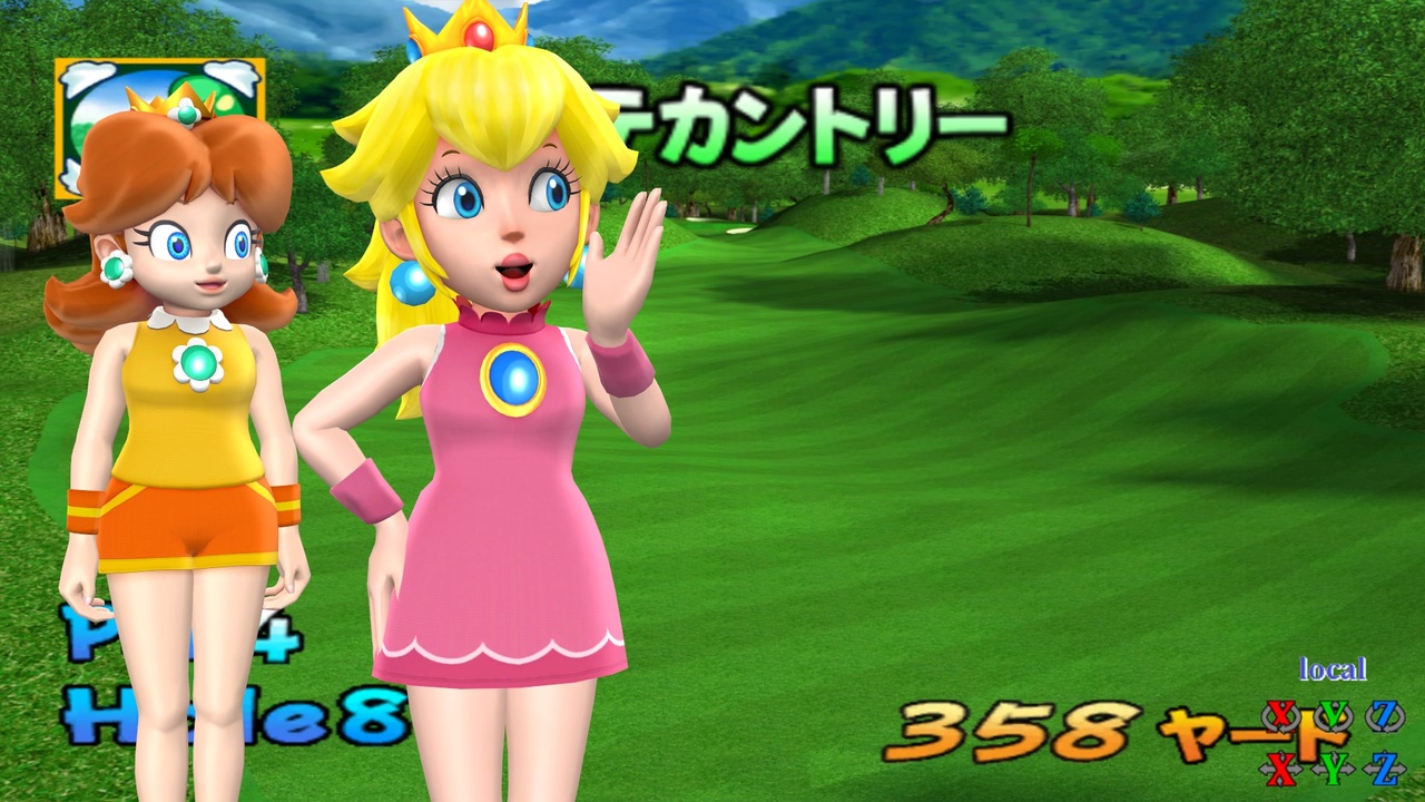 ピーチのダイナミックゴルフ！【マリオゴルフファミリーツアー