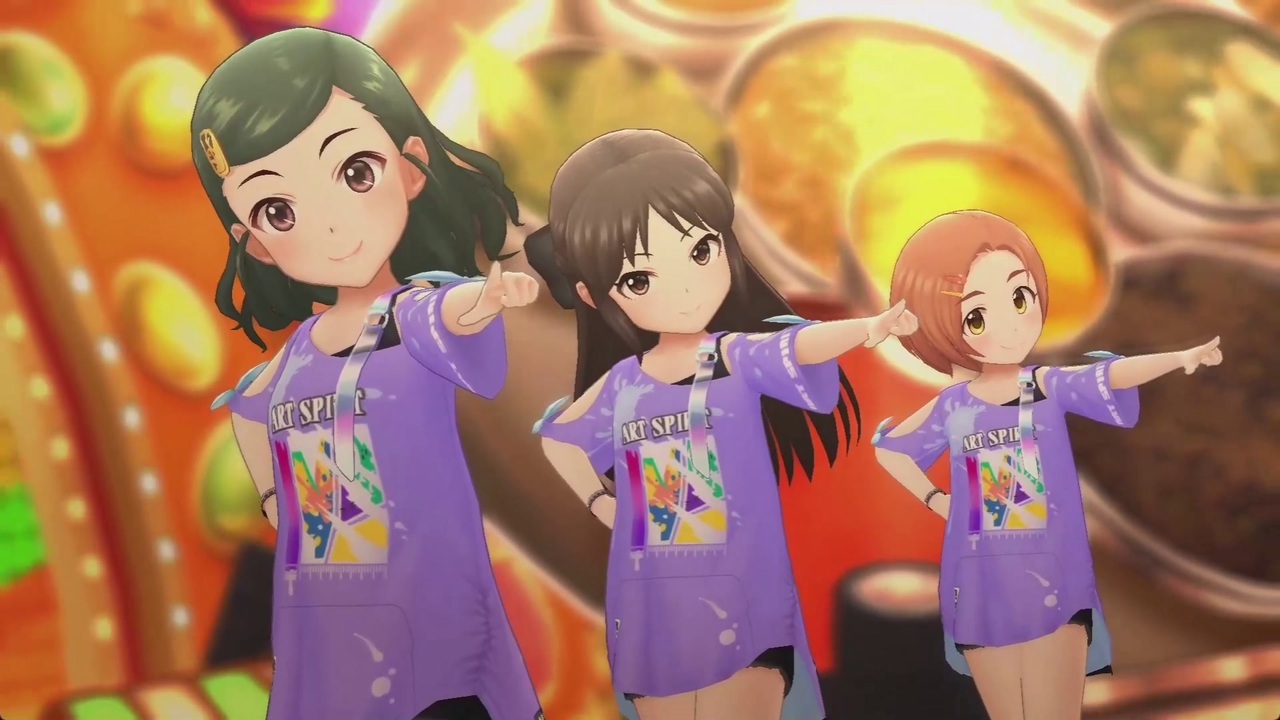 【デレステ】「スパイスパラダイス」アートにキメてペイントTシャツ全員見せます ローティーン編その5 - ニコニコ動画