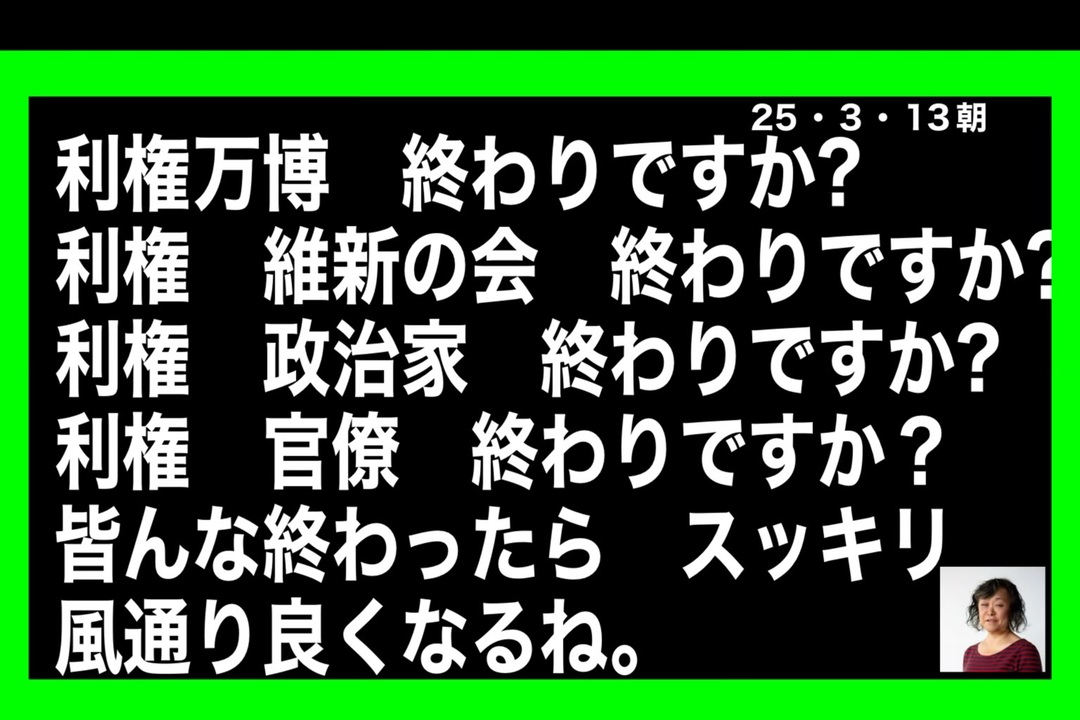 25・3・13朝 日本人の日本国を取り戻すのは今だ。 - ニコニコ動画