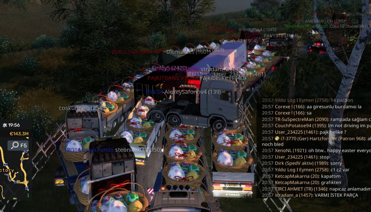 ETS2MP 4月20日21時頃のイベント会場出口の風景 - ニコニコ動画
