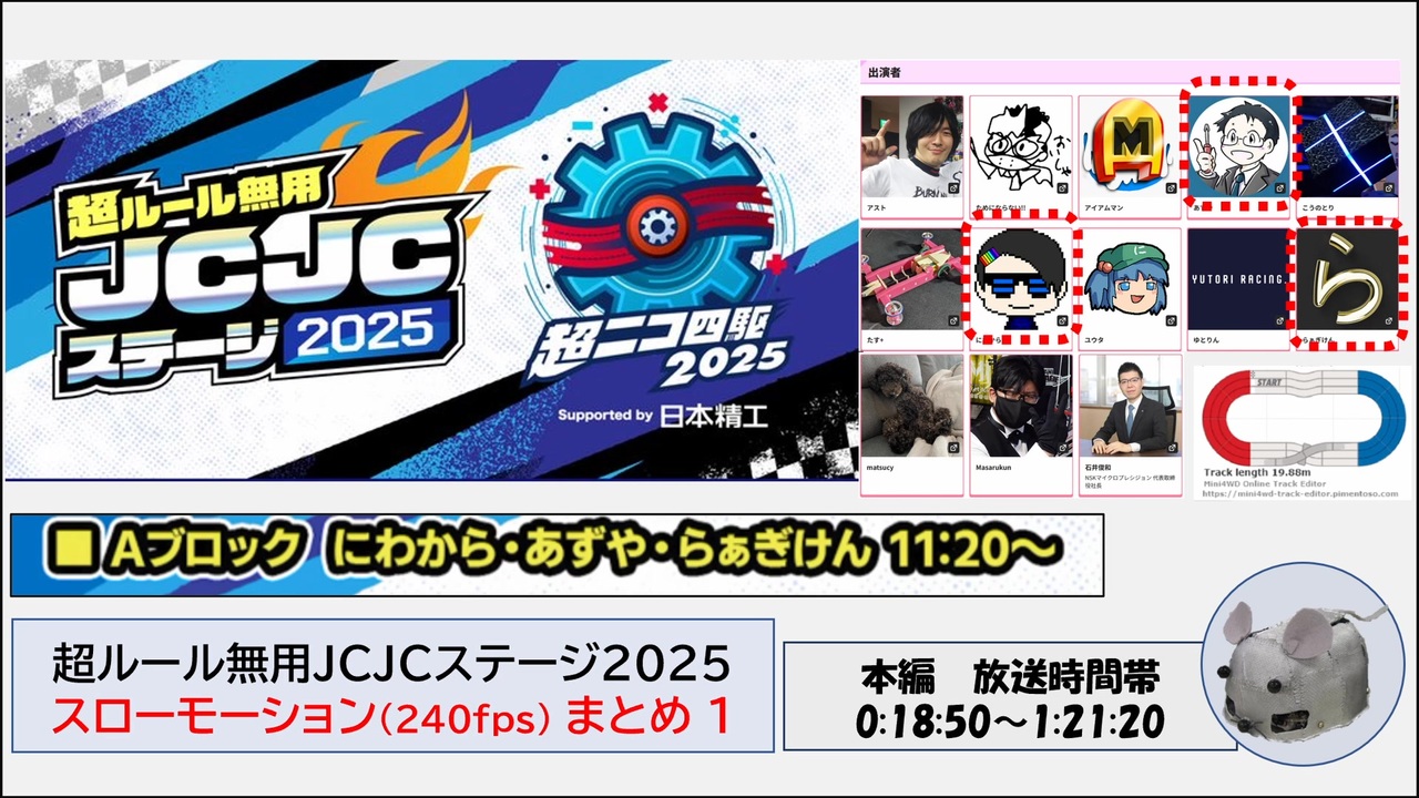 超ルール無用JCJCステージ2025 スロー動画まとめ1 - ニコニコ動画