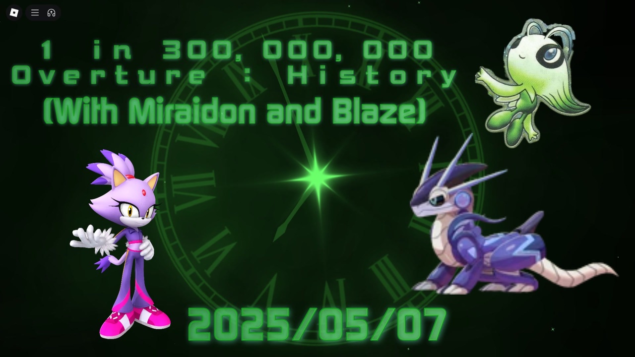【Sol's RNG / ソルのRNG】Miraidon and Blaze Rolled Overtture : History (1 in ...