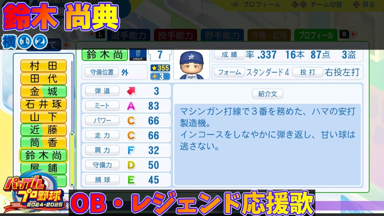 パワプロ 2024 パワプロ2024 レジェンドバトル 木塚敦志 ＃30 【パワプロ