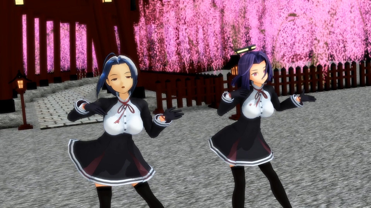 【MMD艦これ×アイマス】龍田さん と あずささん で「キスキツネ」 - ニコニコ動画