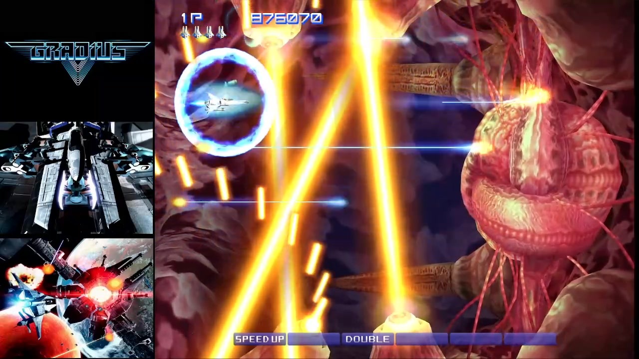 グラディウスⅤ3番装備1コインクリアチャレンジ配信（超下手）その1　初３番装備編