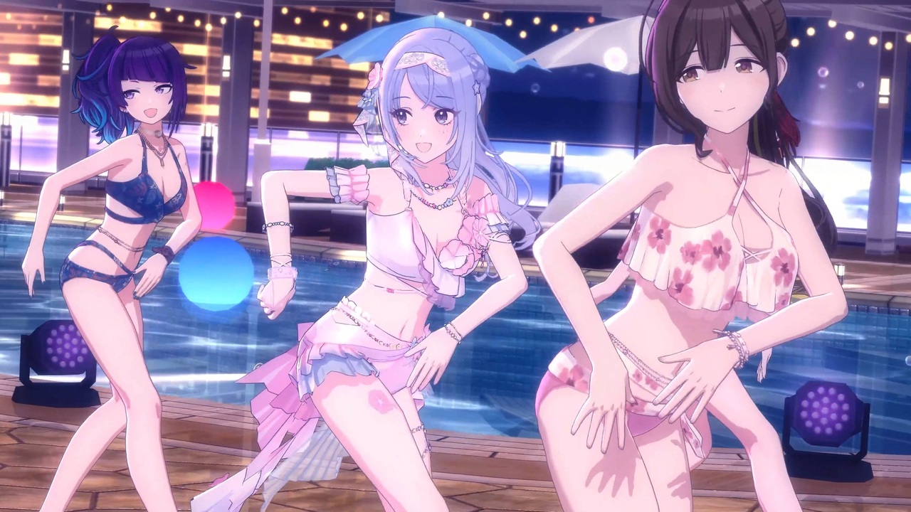 シャニソンMV】「Summer Night Paradise」(水着 鈴木羽那SSR)【1080p60
