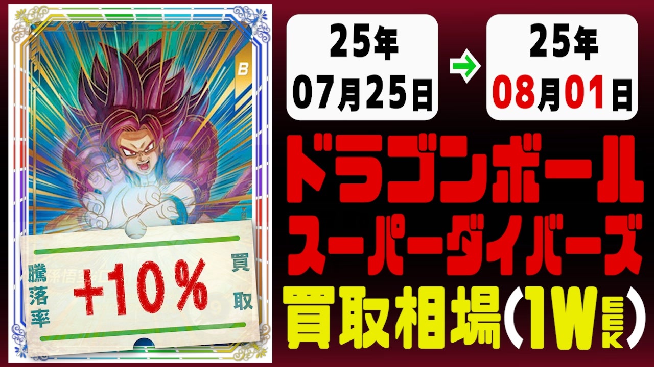 ドラゴンボールダイバーズ　値下げは相談によります ドラゴンボールダイバーズ 買取相場《66枚/週》｜07月25日～08月