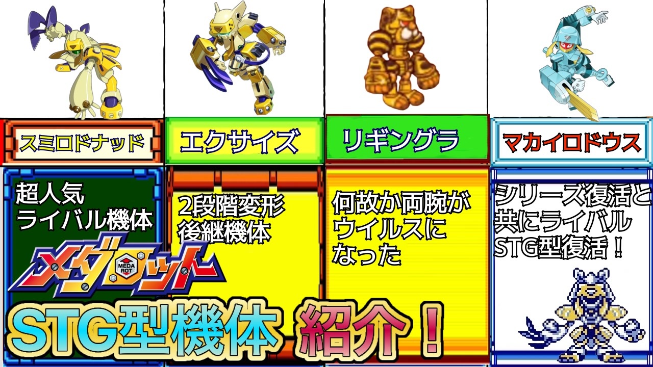 歴代メダロット】STG型メダロットの紹介！ - ニコニコ動画