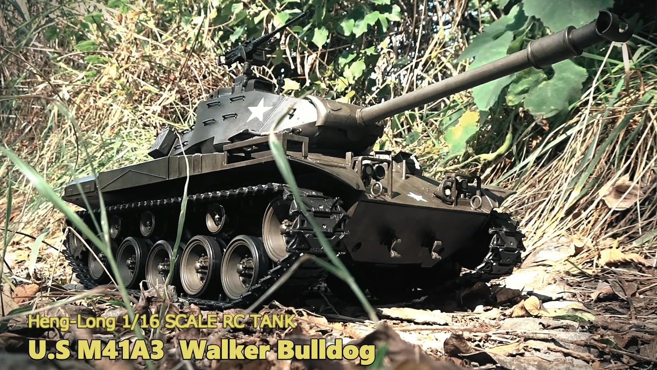 HENGLONG 1/16 SCALE RC TANK 【U.S M41A3 Walker Bulldog