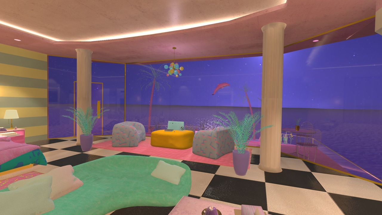 【VRChatワールド紹介】Vaporwave Relaxation Room - ニコニコ動画