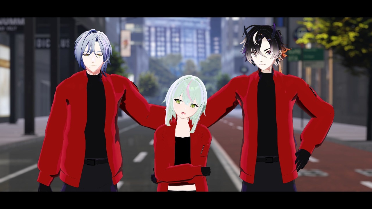 MMD】GURU【ミラン・ケストレル、鬼ヶ谷テン、日ノ隈らん】 - ニコニコ動画