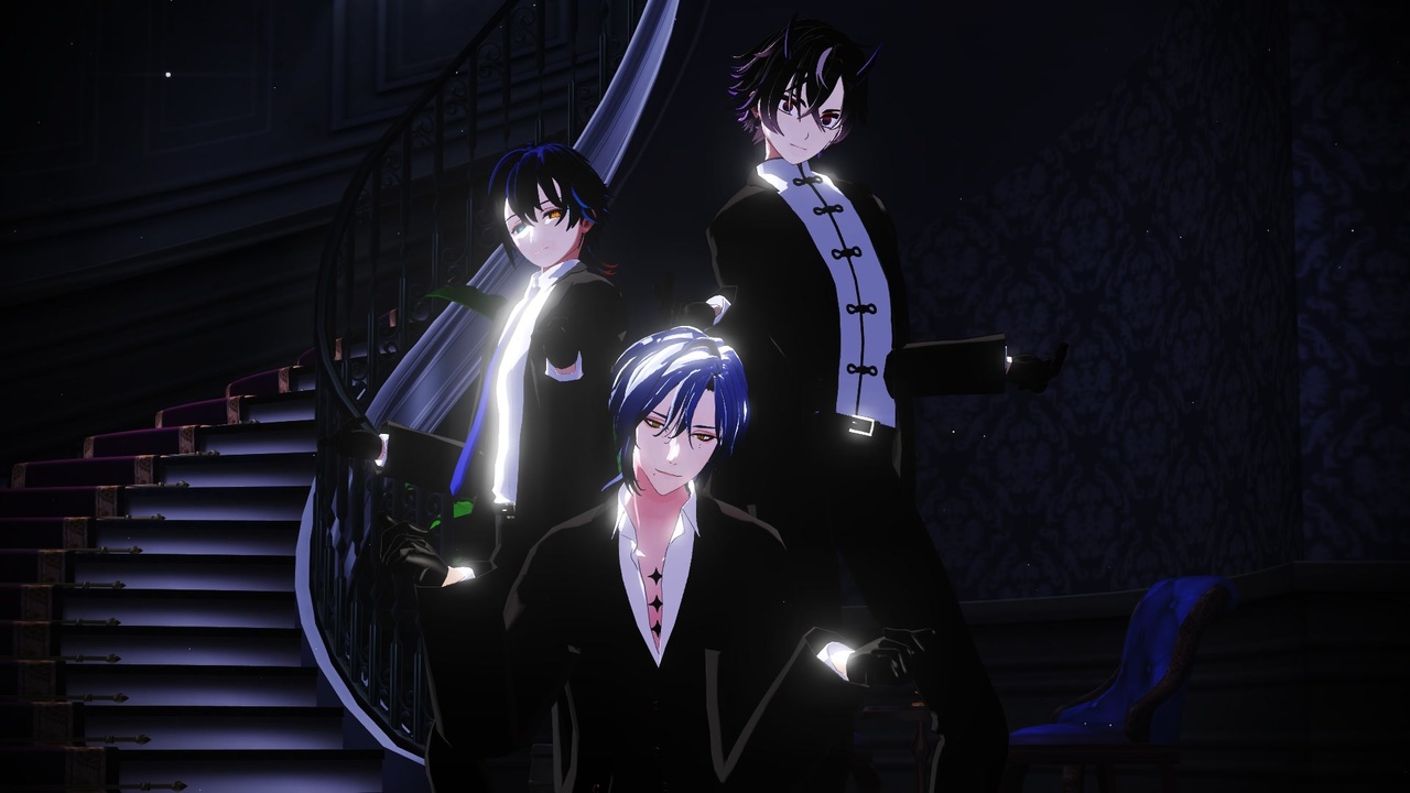 MMD】jewel【ミラン・ケストレル、鬼ヶ谷テン、鴉紋ゆうく