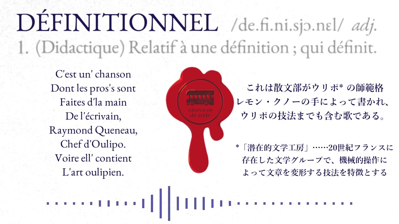 【SynthV オリジナル？】Définitionnel (de l'Exercices de style) / feat. Eleanor ...