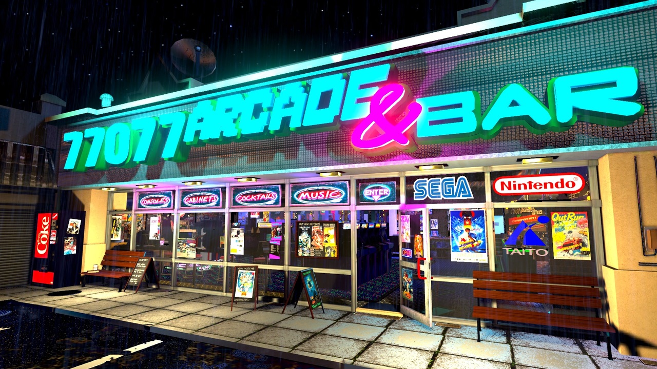 【VRChatワールド紹介】77077 Arcade ＆ Bar - ニコニコ動画