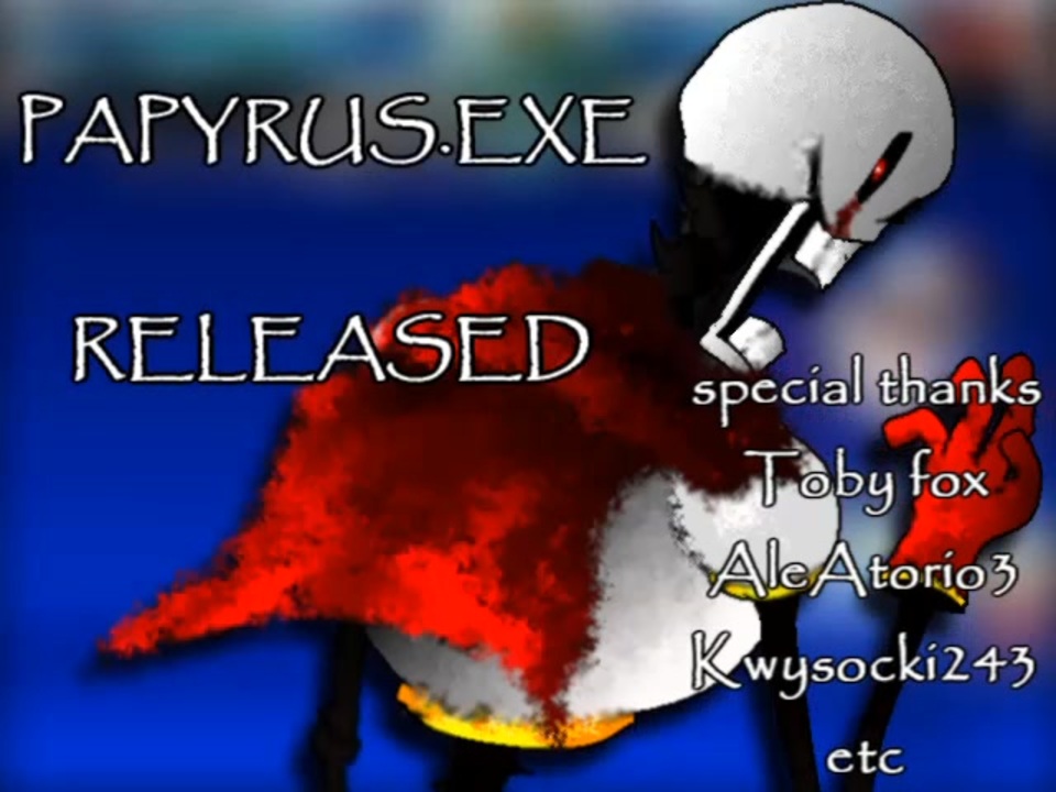 【MUGENキャラ作成】Papyrus.exe - ニコニコ動画