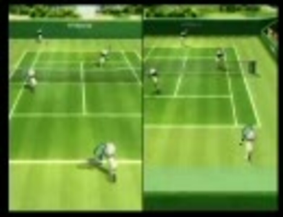 実況 Wiiスポーツのテニスをこっそりひとりプレイ その３ ニコニコ動画