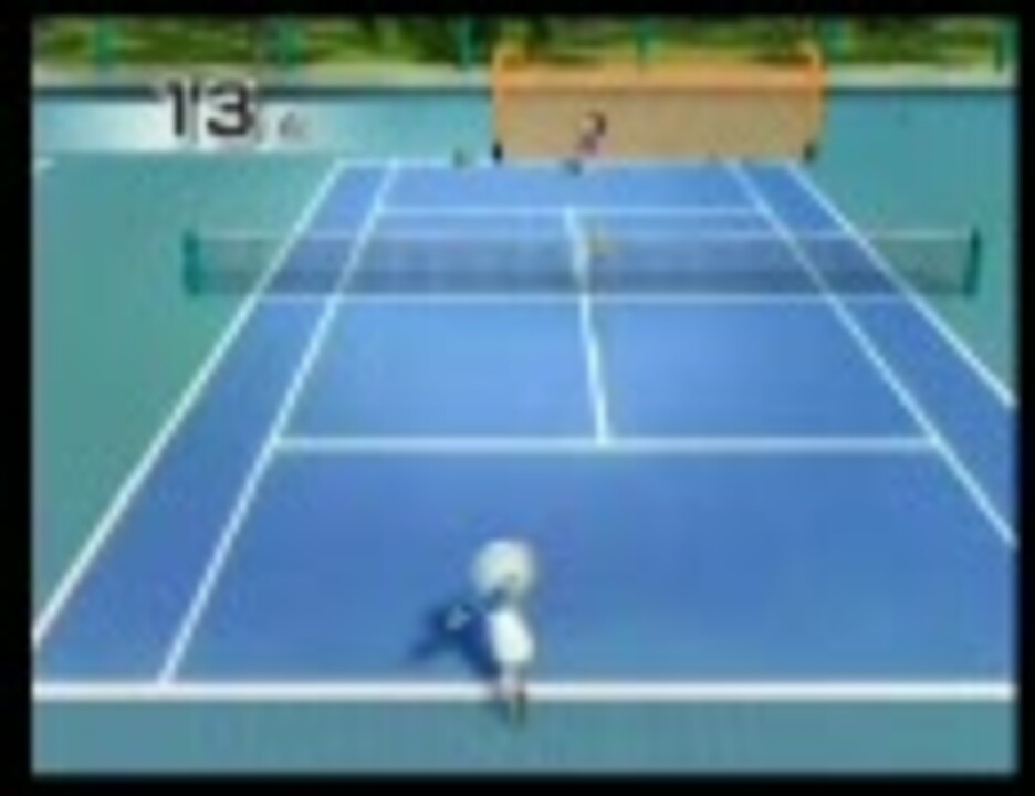実況 Wiiスポーツのテニスをこっそりひとりプレイ ねらい打ち編 ニコニコ動画