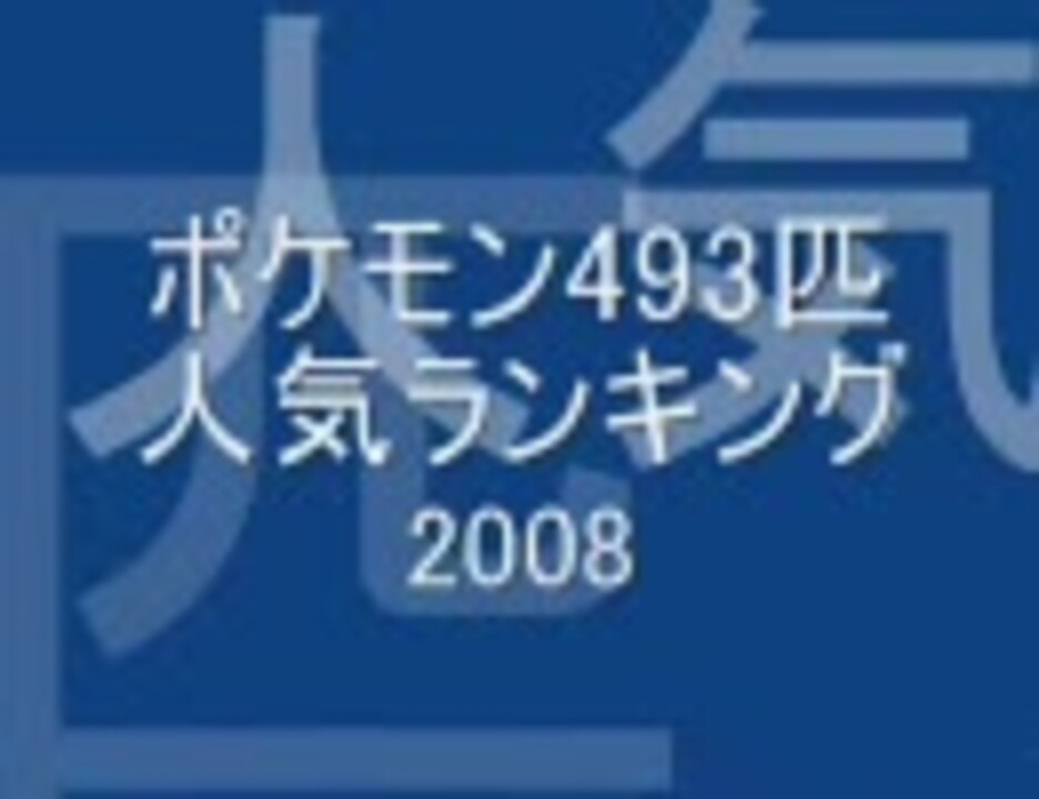 人気の ポケモン ランキング 動画 本 ニコニコ動画