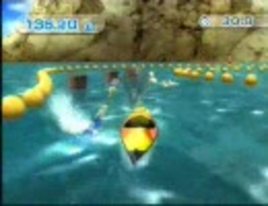 Wiiスポーツリゾート カヌーチャレンジ初級テープカット ニコニコ動画