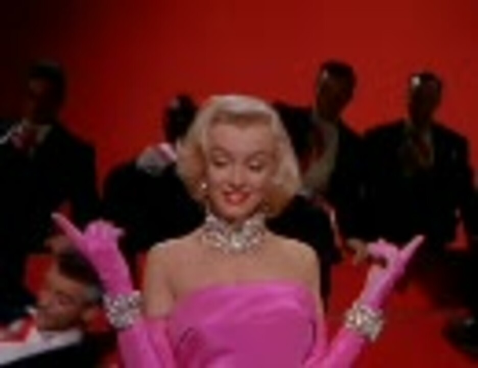 168 高画質 高音質で見る洋楽名曲選 Marilyn Monroe Diamonds Are A Girl S Best Friend ニコニコ動画