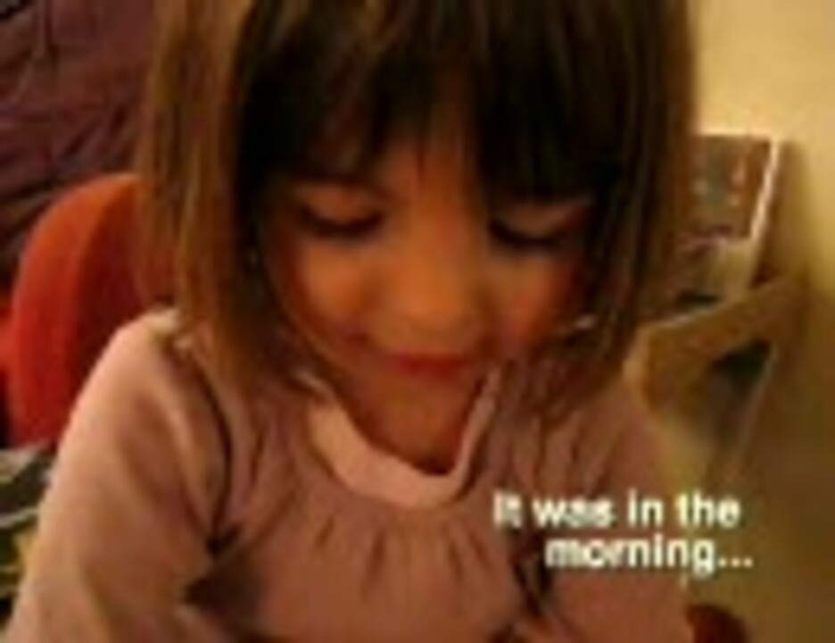 おとぎ話を読む可愛いフランス人幼女 ニコニコ動画