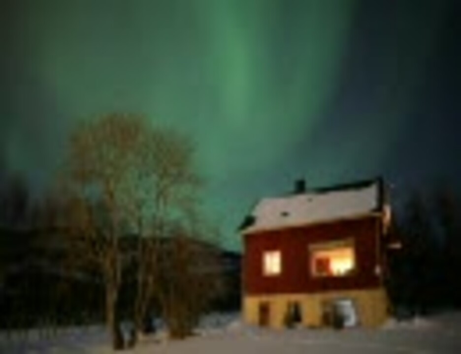 オーロラに踊らせてみた 合唱曲 言葉にできない 改良版 ニコニコ動画