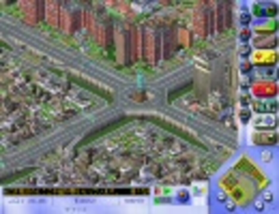 実況シムシティ3000 つられて目指すは100万人都市 22 蜘蛛の巣完成 ニコニコ動画