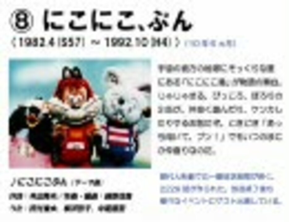 おかあさんといっしょ 歴代の人形劇 50年の歴史 ニコニコ動画